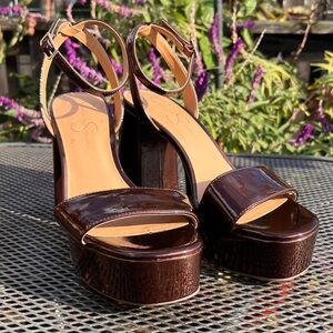 Jessica Simpson Dark Brown Platform Heels